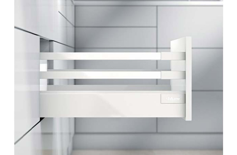 D height 199mm Double Gallery Rail Silk White